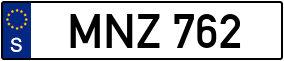 Trailer License Plate